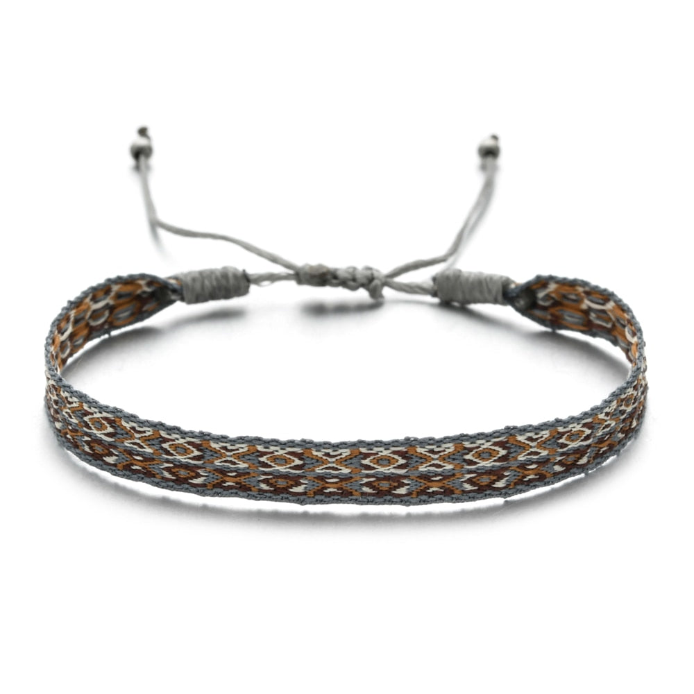 ZMZY Boho Colorful Woven Rope String Bracelet Yoga Handmade Chic Webbing Friendship Bracelets for Men Women Child Lucky Jewelry