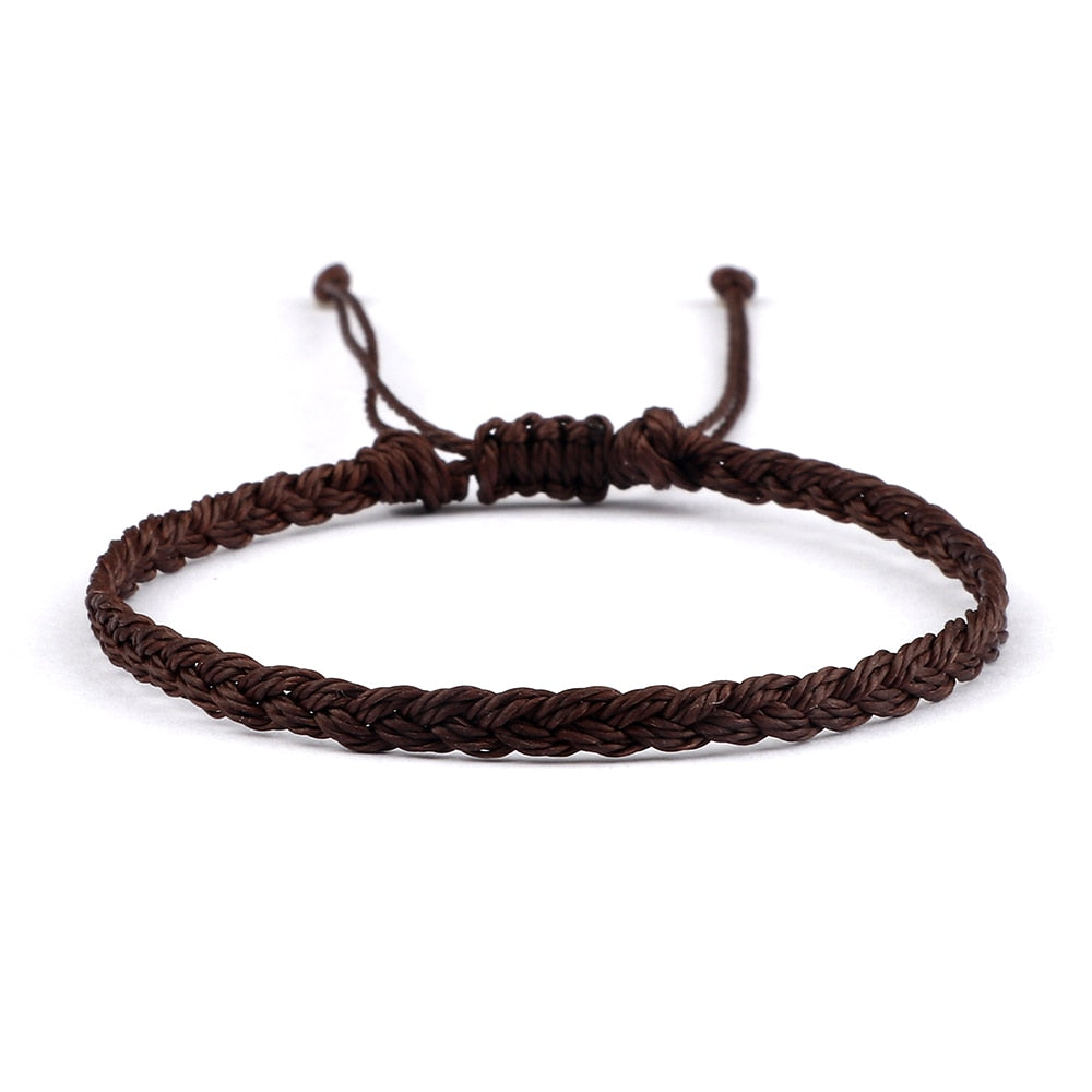 New 26 Styles Wax Line Handmade Braided Bracelet Adjustable Couple Bracelet Jewelry Gift for Friend Women Men Bangles Wholesale