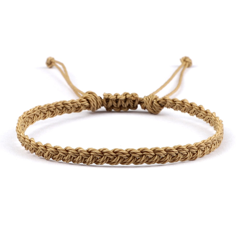 New 26 Styles Wax Line Handmade Braided Bracelet Adjustable Couple Bracelet Jewelry Gift for Friend Women Men Bangles Wholesale
