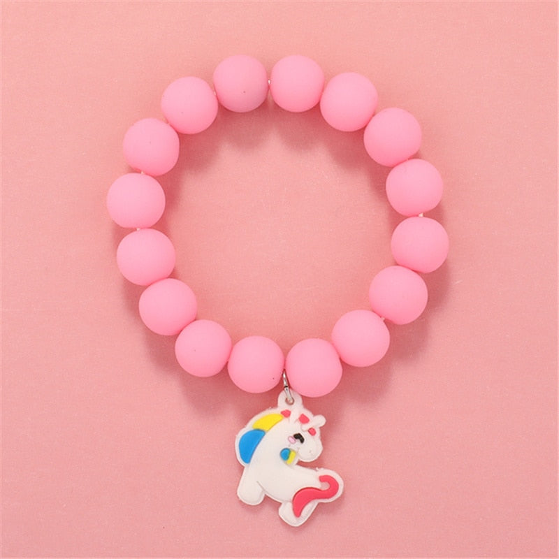 Makersland Cute Popcorn beads Bracelet Friendship Glass Bracelets For Girls Star Moon Cloud Flower Jewelry Accessories Wholesale