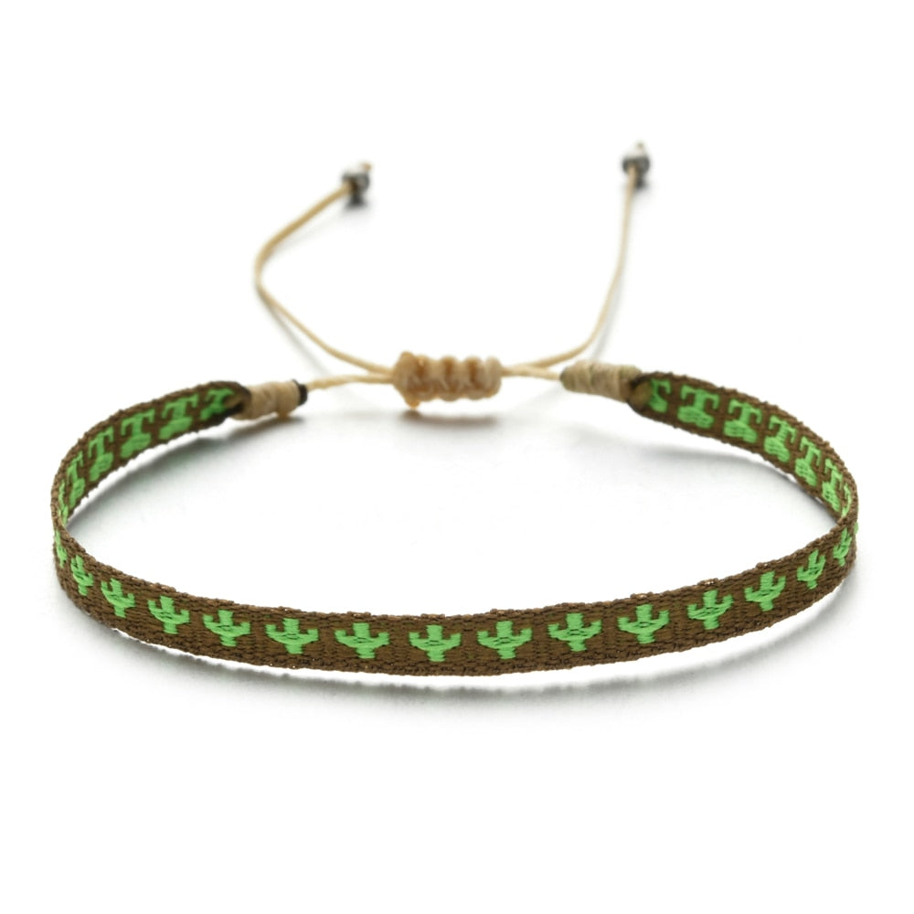 ZMZY Boho Colorful Woven Rope String Bracelet Yoga Handmade Chic Webbing Friendship Bracelets for Men Women Child Lucky Jewelry