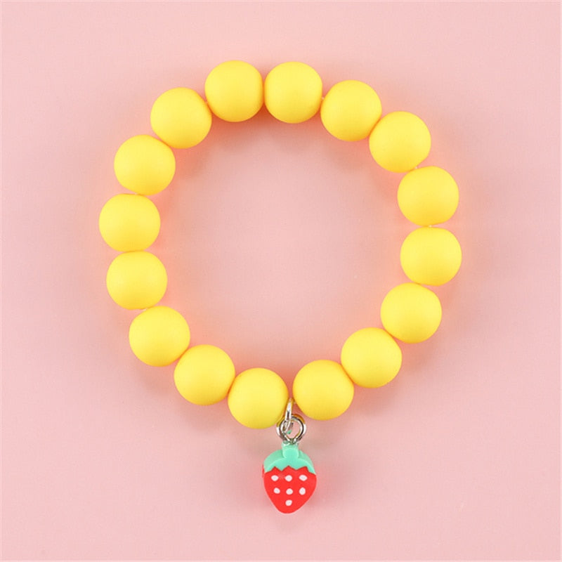 Makersland Cute Popcorn beads Bracelet Friendship Glass Bracelets For Girls Star Moon Cloud Flower Jewelry Accessories Wholesale