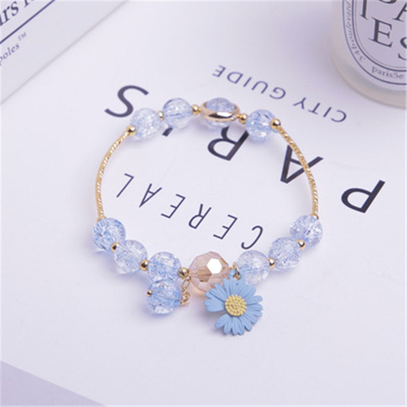 Makersland Cute Popcorn beads Bracelet Friendship Glass Bracelets For Girls Star Moon Cloud Flower Jewelry Accessories Wholesale