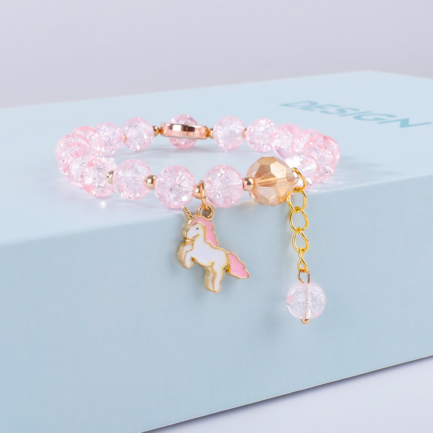 Makersland Cute Popcorn beads Bracelet Friendship Glass Bracelets For Girls Star Moon Cloud Flower Jewelry Accessories Wholesale