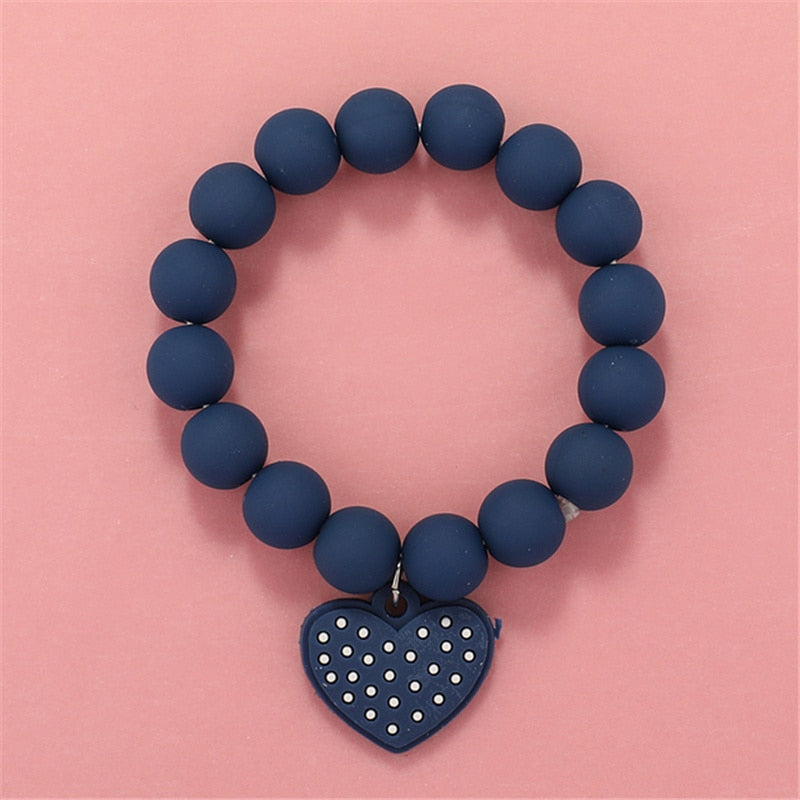 Makersland Cute Popcorn beads Bracelet Friendship Glass Bracelets For Girls Star Moon Cloud Flower Jewelry Accessories Wholesale