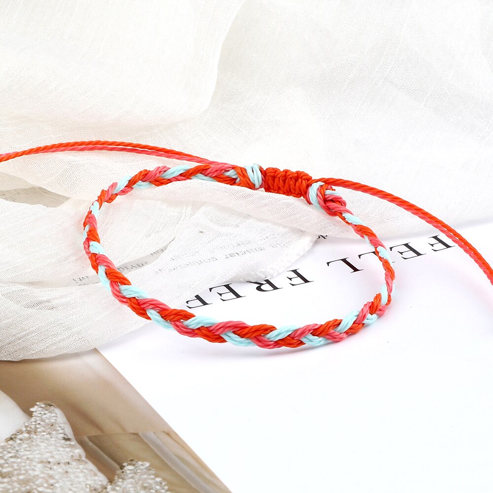 30 Styles Wax Line Braided Bracelet Handmade Boho Thread Couple Bracelet Women Men Adjustable Bangles&Pulsera Jewelry Gift New