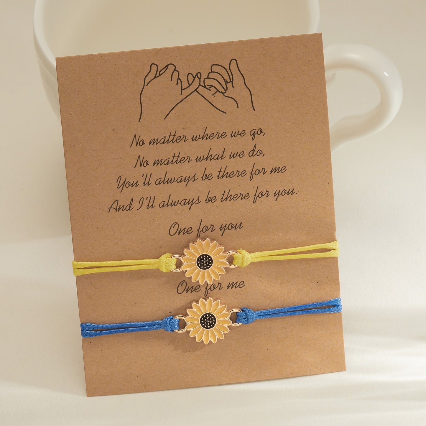 Charm Yellow Blue Ukraine Bracelets For Women Men Handmade Ukrainian Flag Color Woven String Bracelet New Design Couple Jewelry