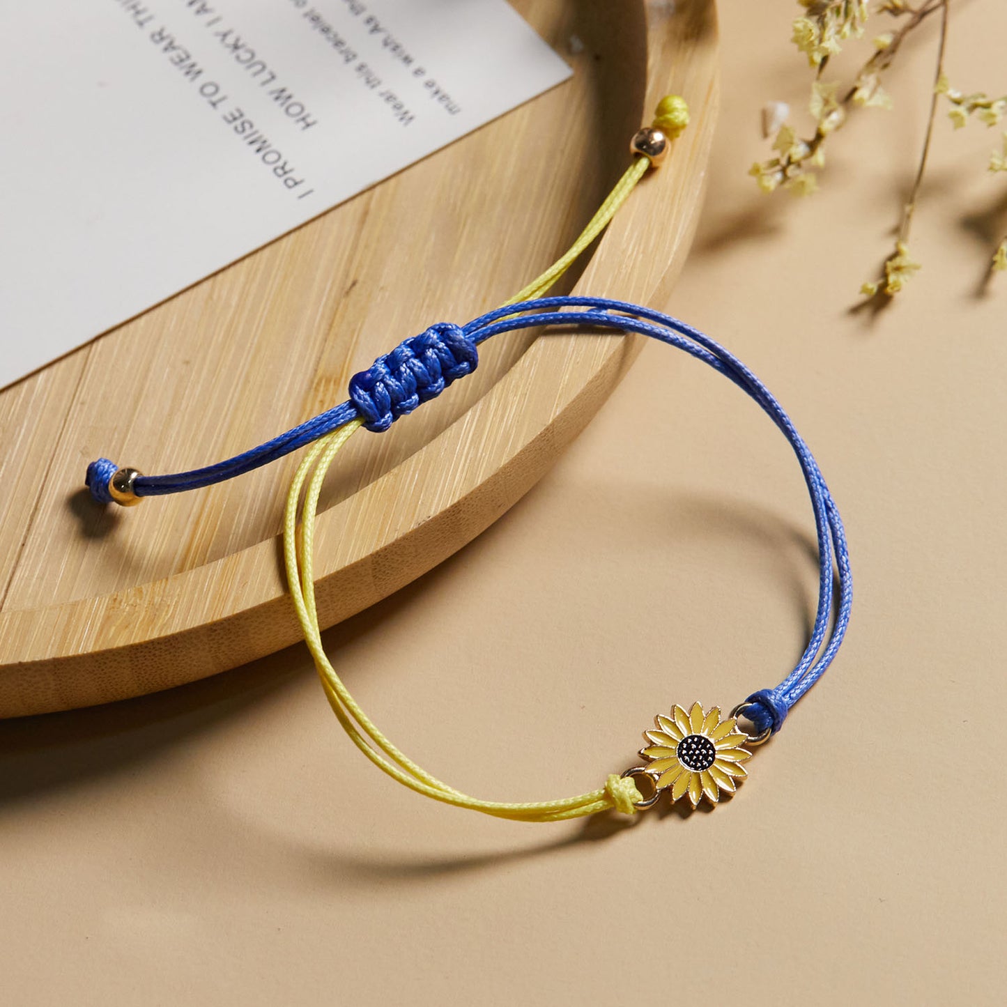 Charm Yellow Blue Ukraine Bracelets For Women Men Handmade Ukrainian Flag Color Woven String Bracelet New Design Couple Jewelry