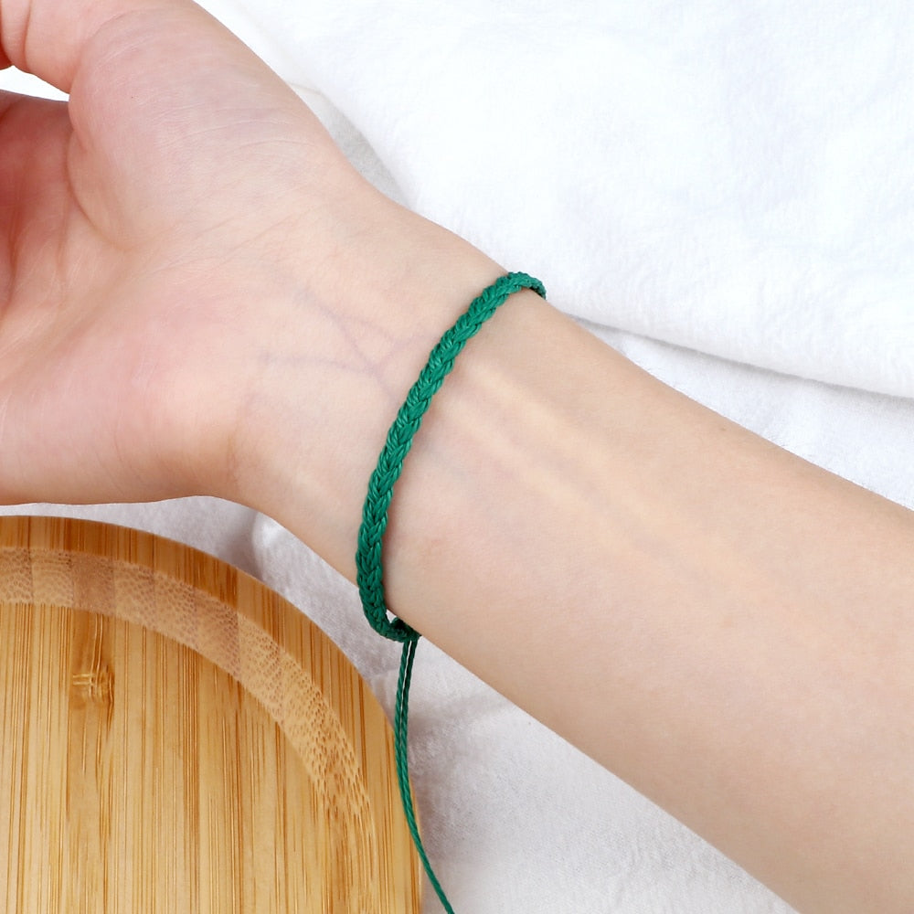 New 26 Styles Wax Line Handmade Braided Bracelet Adjustable Couple Bracelet Jewelry Gift for Friend Women Men Bangles Wholesale