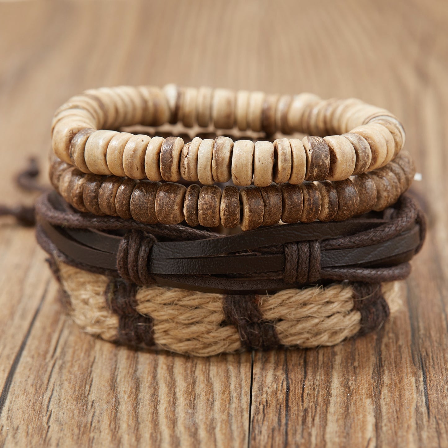 Vintage Multiple Layers Leather Bracelet Set For Women Men Leaf Feather Handmade Braided Wrap Charm Bracelet Jewelry Accessories