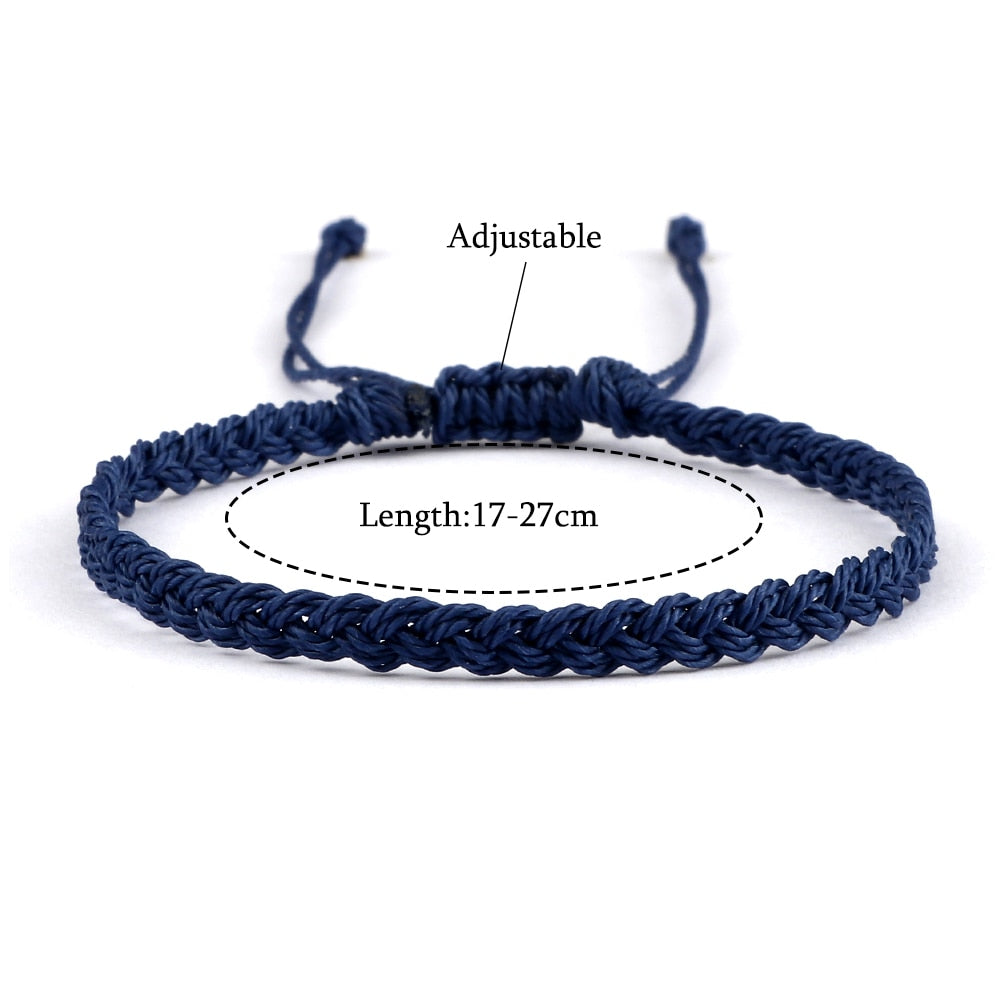 New 26 Styles Wax Line Handmade Braided Bracelet Adjustable Couple Bracelet Jewelry Gift for Friend Women Men Bangles Wholesale