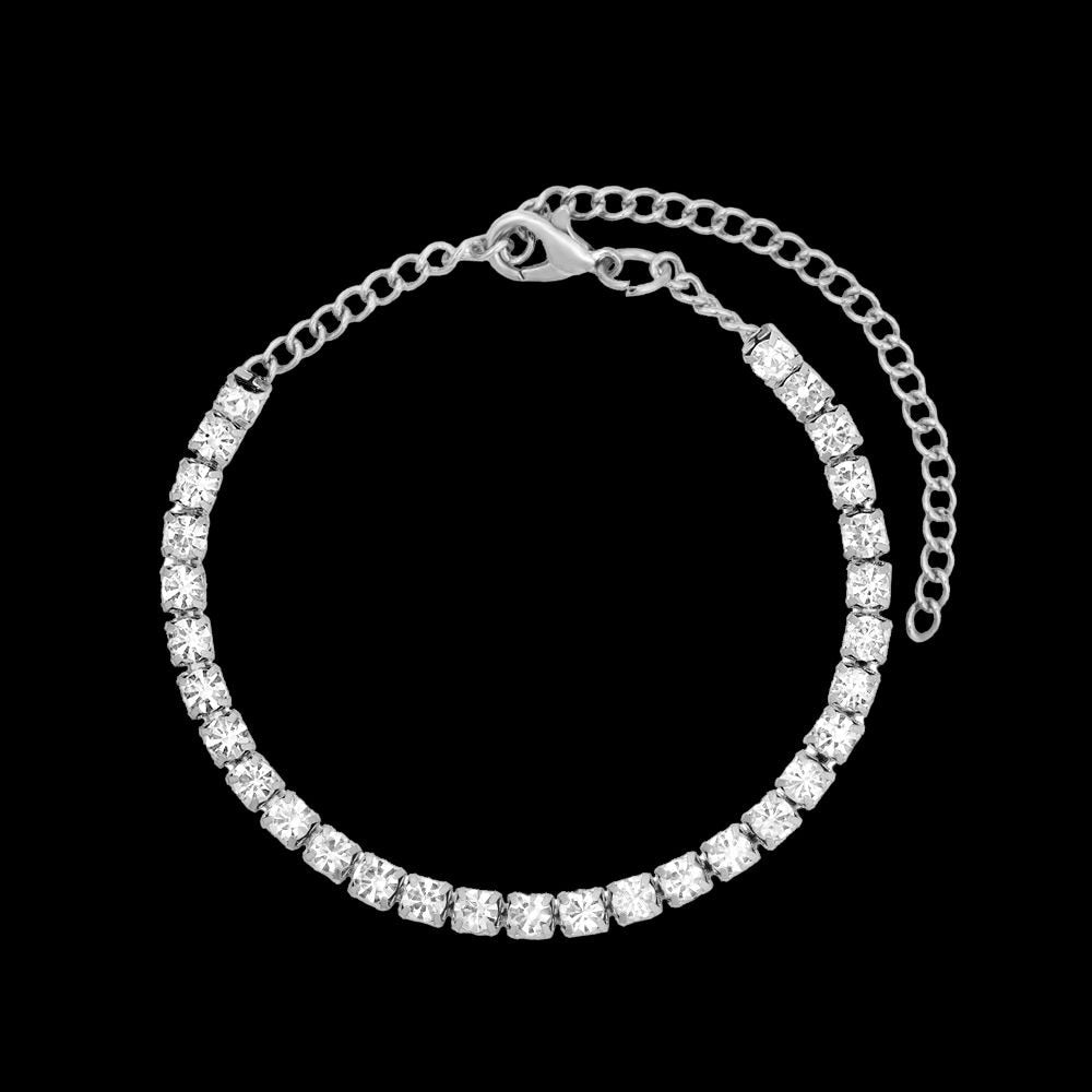 Hip Hop Bling Iced Out Crystal Cuban Link Bracelet For Women Men Gold Silver Color Full Rhinestones Miami Cuban Bracelet Jewelry