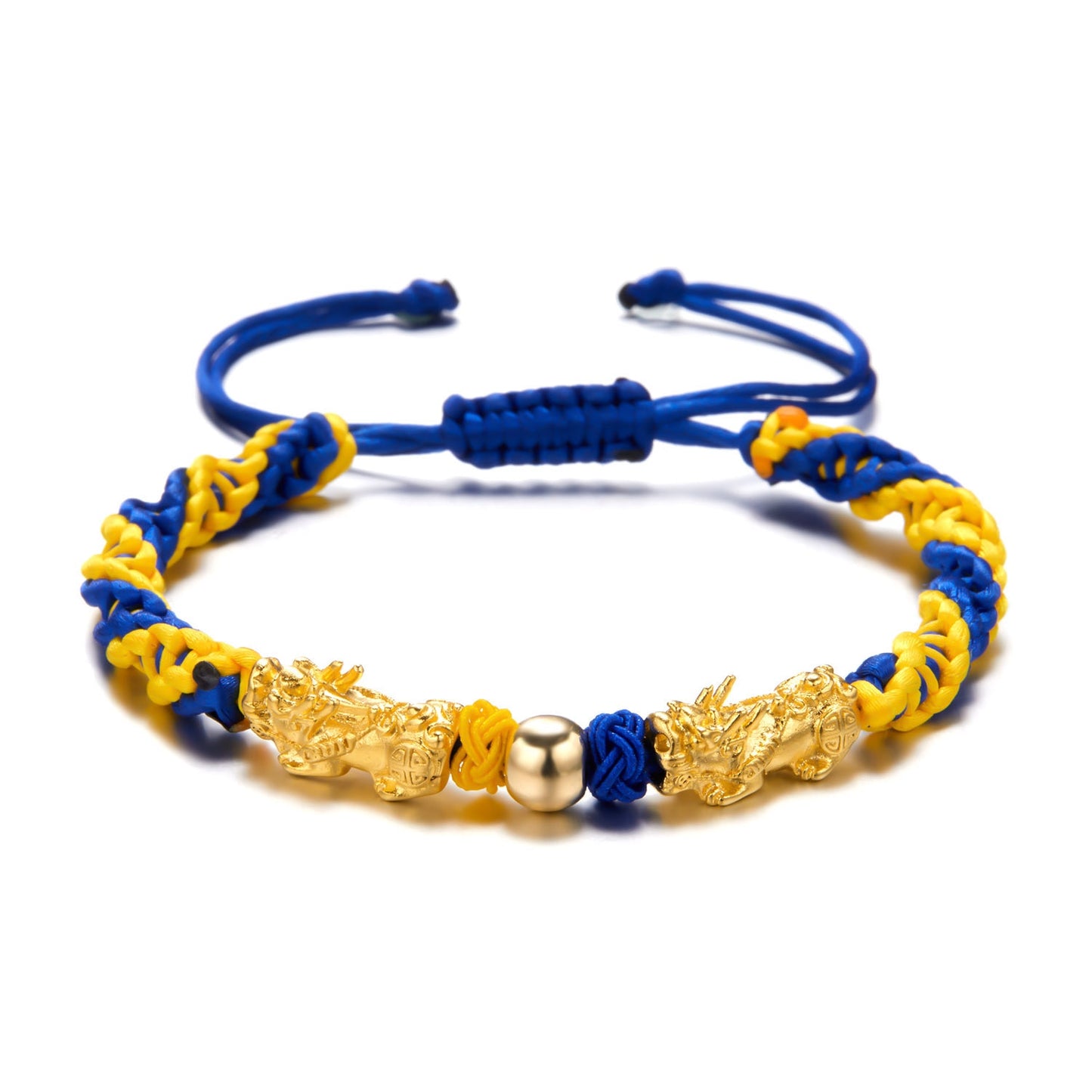 Charm Yellow Blue Ukraine Bracelets For Women Men Handmade Ukrainian Flag Color Woven String Bracelet New Design Couple Jewelry