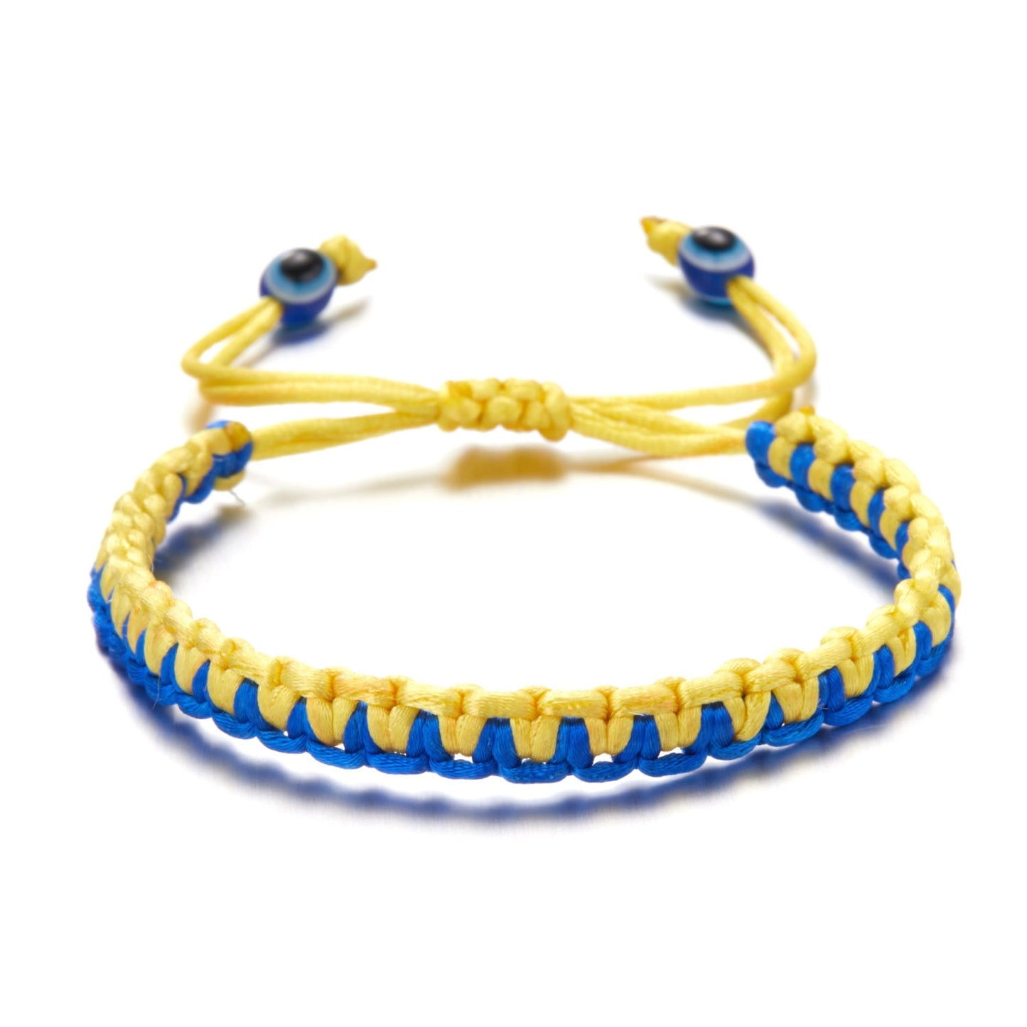 Charm Yellow Blue Ukraine Bracelets For Women Men Handmade Ukrainian Flag Color Woven String Bracelet New Design Couple Jewelry