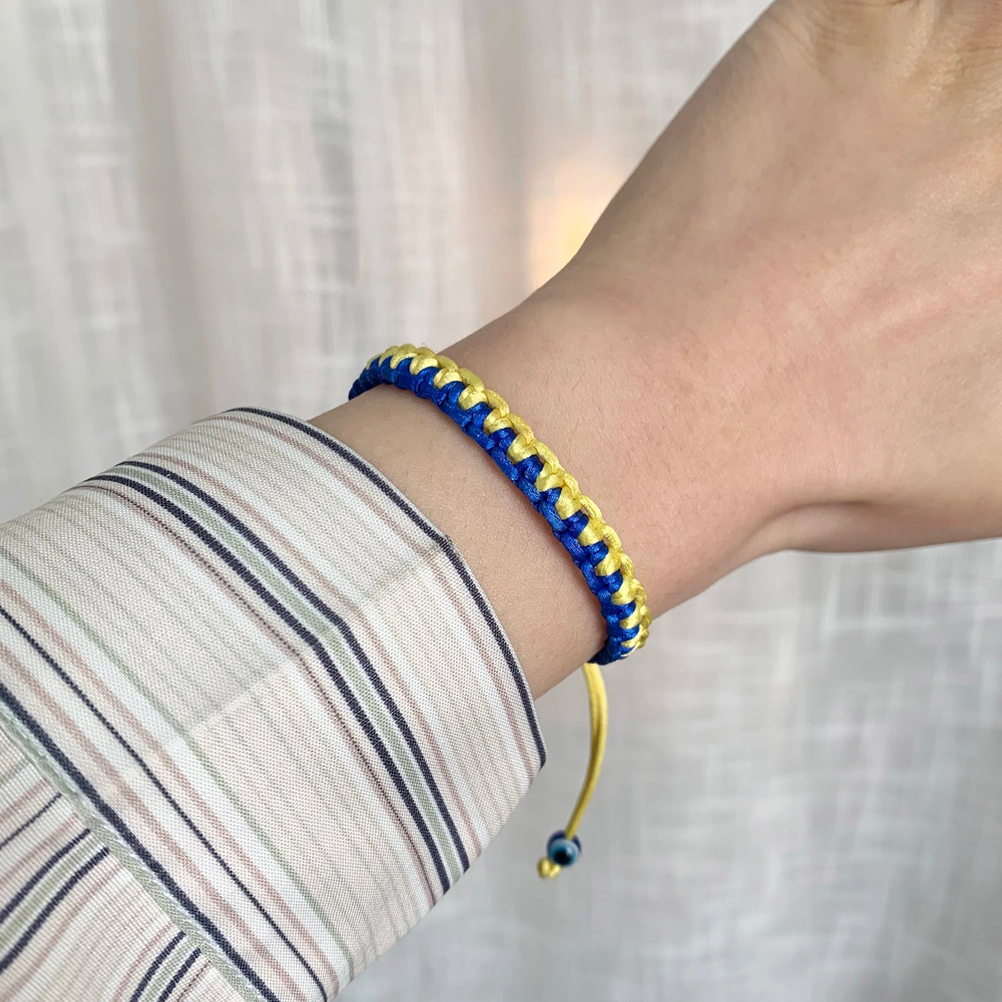 Charm Yellow Blue Ukraine Bracelets For Women Men Handmade Ukrainian Flag Color Woven String Bracelet New Design Couple Jewelry