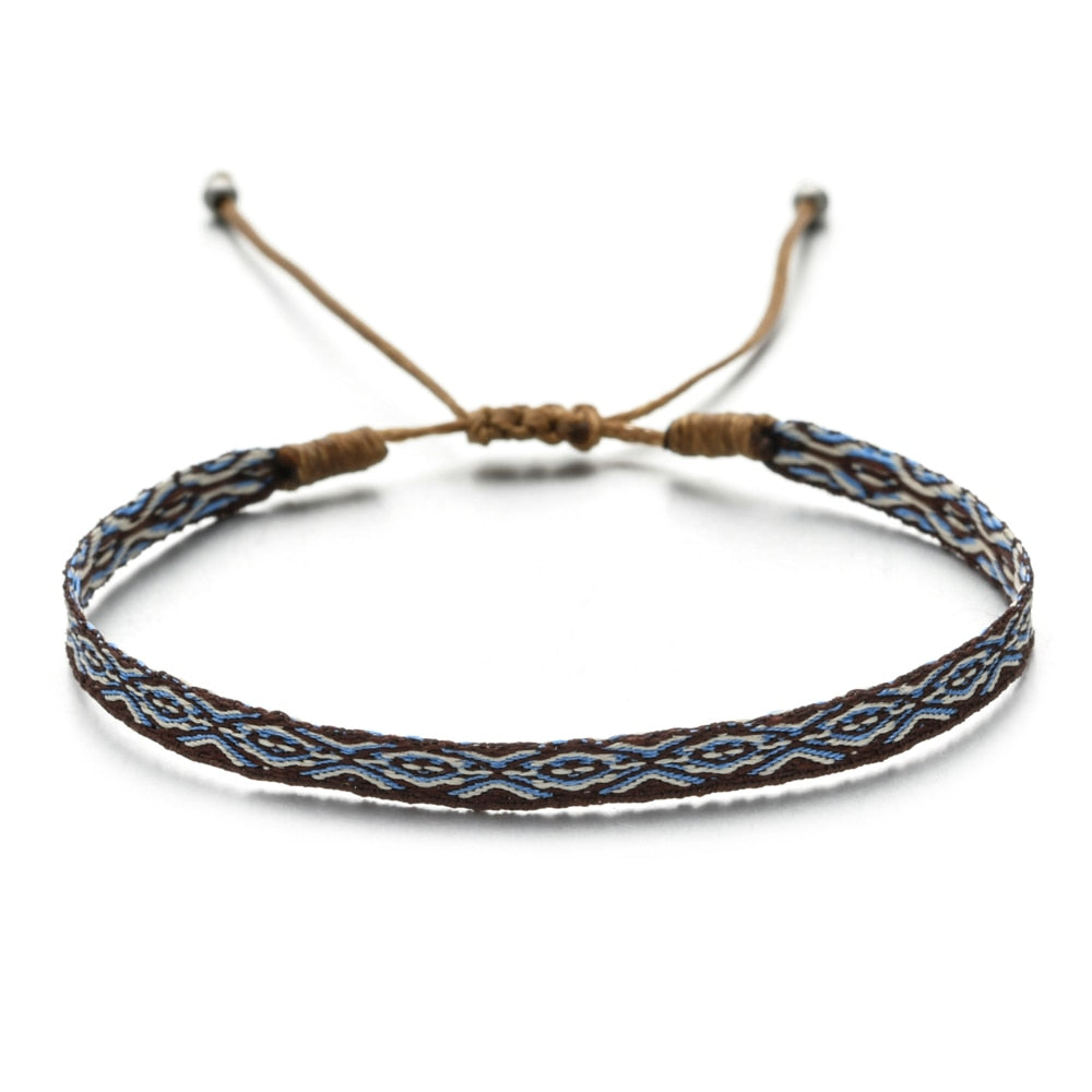Boho Women Man Friendship Luck Beach Bracelet Thread Knots Woven Braided  Rope Weave Hand Strap Bangle Charm Jewelry Accessories - AliExpress