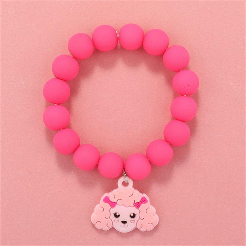 Makersland Cute Popcorn beads Bracelet Friendship Glass Bracelets For Girls Star Moon Cloud Flower Jewelry Accessories Wholesale