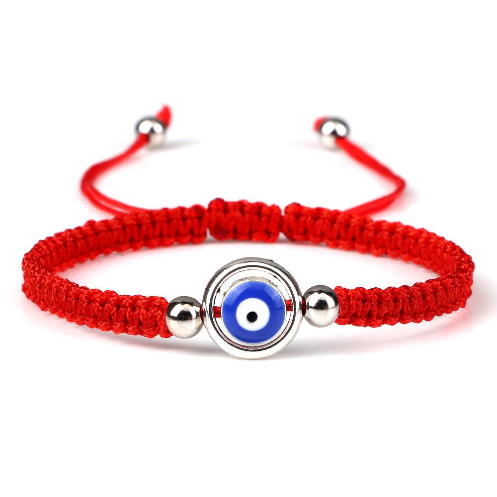 New Evil Eye Braided Bracelet Lucky Red Black Color Thread Couple Chain Handmade Prayer Bangles Pulsera Jewelry Gift for Friend